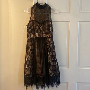 Lace mid length dress